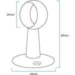 Wardrobe Rail Kit - 25mm Tube - 2500mm Rail with 2x End Sockets & 1x Centre Brackets - White - tradefit - 5