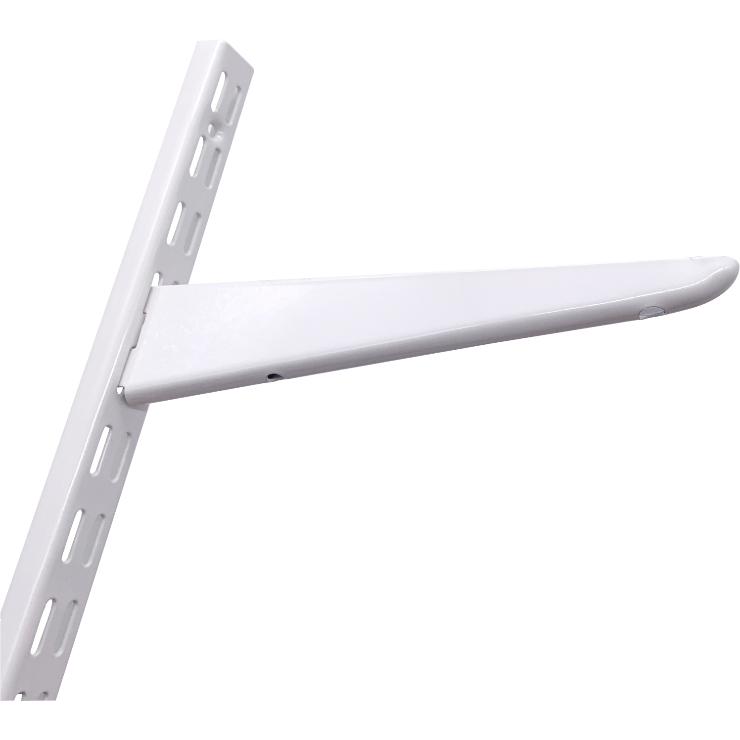 Twin Slot Shelving System White 16 Size Options tradefit