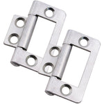 Steel Flush Cabinet Hinges - 40mm - Zinc Plated - Pair - EXCLUDING Screws - tradefit - 1