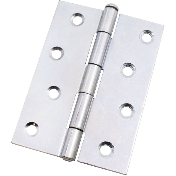 Steel Butt Hinges 1840 Loose Pin Pattern - 102x67x2mm - Zinc Plated - Pair - EXCLUDING Screws - tradefit - Featured Image