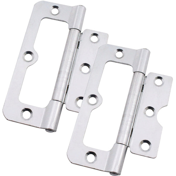 Fixed Pin Hurlinge Cabinet Hinge - 102mm - Zinc Plated - Pair - EXCLUDING Screws - tradefit - Featured Image